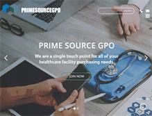 Tablet Screenshot of primesourcegpo.com